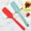 Multifunctionele Siliconen Cake Scraper Blauwe Non-Stick Spatel 6