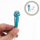 Blauw Mini Microfoon Plastic Draagbaar Voor Telefoon Opnemen 4