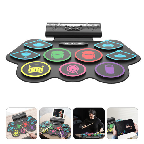 Set Handrol Drumstel Oplaadbaar Kind Silicagel Spelen 1