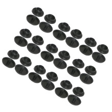 100Sets Zwarte Plastic Snapknopen Voor Naaien, Duurzame Kledingtasets