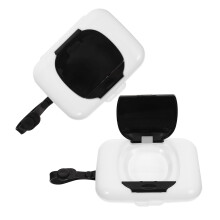 2St Lichtgewicht Reisbak Voor Babydoekjes Met Siliconen Behuizing