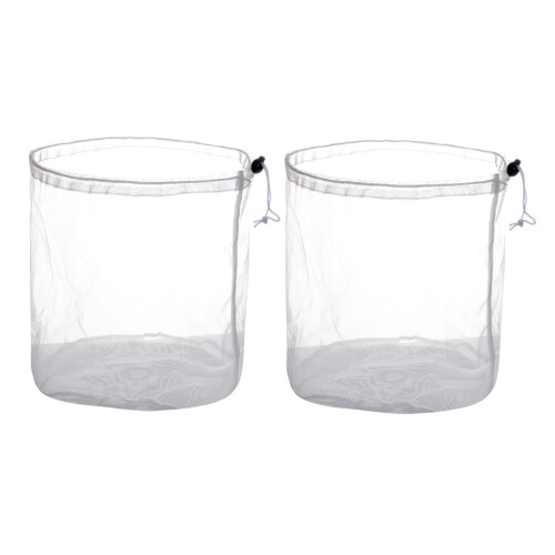 2 Pcs Dirty Laundry Bag Breathable Mesh Storage Clothes Drawstring