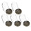 5 Sets Diy Glazen Afdekking Mini Messing Verjaardagscadeau 5
