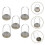 5 Sets Diy Glazen Afdekking Mini Messing Verjaardagscadeau 4