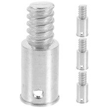 4St Rvs Gewinde Adapter Voor Bezems, Snel En Stevig, Zilver Voor Klus