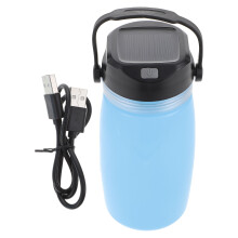1St Mini USB Kettle Draagbare Solar Waterkoker Nachtlamp Sky-Blauw