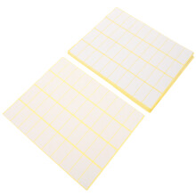 15 Blatt Etikettenaufkleber Selbstklebendes Papier Weiß