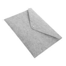 Umweltfreundliche Filztasche Dokumentenmappe Hellgrau Büro