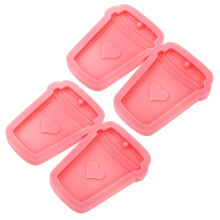 2Stk Silikon Formen Kaffeetassen DIY Schlüsselanhänger Bastelsets Rosé