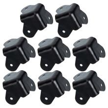 1Set Zwarte Ijzeren Hoekbeschermer Praktische Hoekbescherming Speaker