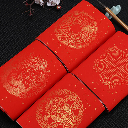 5 Sets Couplet Papierdekor Leeres Reispapier 2