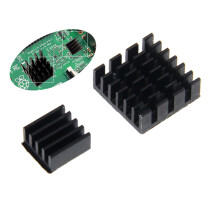 2Stk Aluminium Kühlkörper Schwarz Heat Sink Für Raspberry Pi Und Pcb