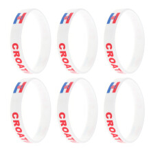 6Stk Country Flagge Silikon Wristbands Weich Langlebig Mehrfarbig