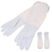 1Paar Imkerhandschuhe Beige Arbeitshandschuhe Langlebig Komfortabel