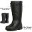 Men's Waterproof Insulated Rain Boots with Warm Lining and AntiSlip Sole, Drawstring PullOn Black Size 7 2