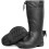 Men's Waterproof Insulated Rain Boots with Warm Lining and AntiSlip Sole, Drawstring PullOn Black Size 7 4