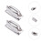 2Stk Robuster Metall Drum Connector Snare Lug Doppelend Hook Silber 3