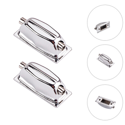2Stk Robuster Metall Drum Connector Snare Lug Doppelend Hook Silber 2