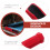 2Stk Billiard Queue Spitzenfeile Rot Kunststoff Reparaturset 7