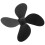Robuster Schwarzer Metall Lüfterflügel Für Ofenventilator 3