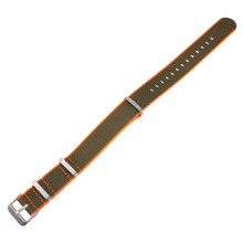 1Stk Klassisches Nylon Armband Grün Strap Für Uhr Alltag Universal