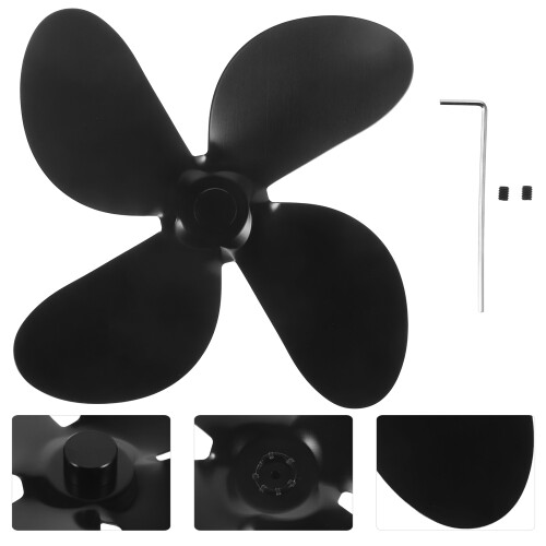 Robuster Schwarzer Metall Lüfterflügel Für Ofenventilator 1