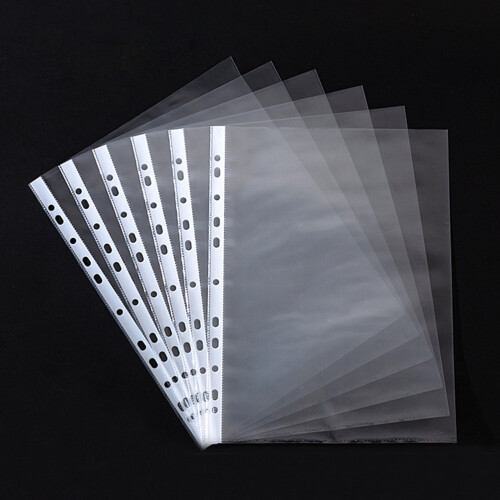 100Stk Office File Folder Transparent Dokumentenhalter Aus PP Material 2