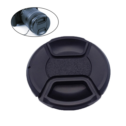 Frontlinse Schutzkappe 55Mm Für Kamera, Schwarz 2