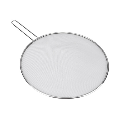 Silber Frittierfilter Aus Edelstahl Mit Stabiler Basis Für Snacks 1