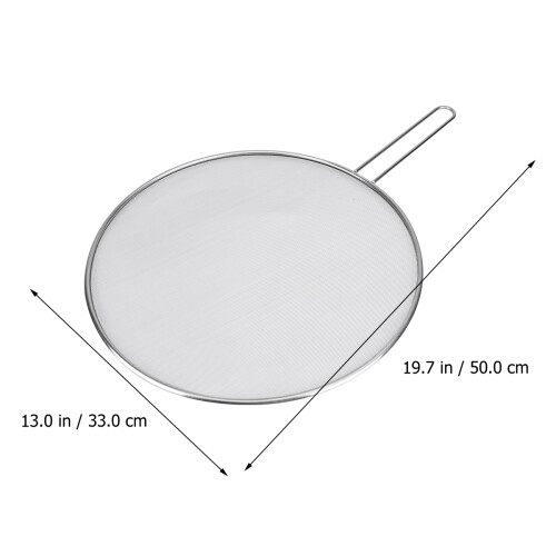 Silber Frittierfilter Aus Edelstahl Mit Stabiler Basis Für Snacks 2