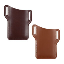 2Stk PU Leder Handy-Tasche Outdoor Gürteltasche Für Männer Bunt