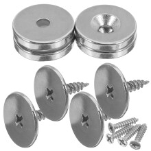 4 Sätze Schrankriegel Schranktürverriegelung Magnet Silver
