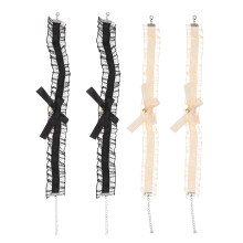 1Set Spitzenhalsband Mit Schleife Damen Choker Schmuck Vielseitig Bunt