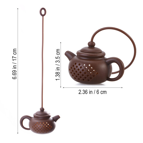 Kaffeebrauner Tee-Filter Aus Sicherem Material Für Losen Tee 1