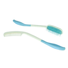 2Stk Plastik Haarkämme Gebogen Griff Komfortabel Für Jeden Haartyp
