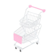 Fried Food Halter Mini Trolley Dekorationskorb Aus Eisen Pink