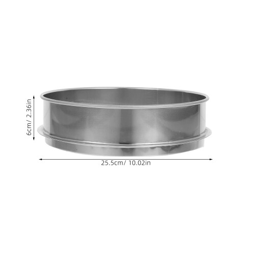 Sieb Sichter Rocksifter Kompostsifter Rostfreier Silber 1