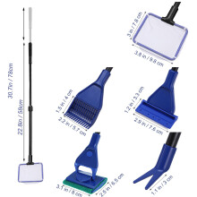 5 In 1 Fischtank Clean Kit Clean Cleaner Teleskop Griff Fischtank