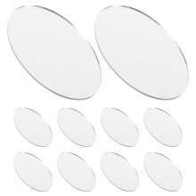 10Stk Kleine Glasspiegel Oval Leicht Für DIY, Deko Und Kosmetik