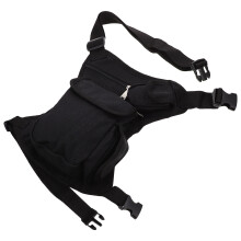 Komfortable Bein Tasche Schwarz Aus Oxford Stoff Fürs Wandern
