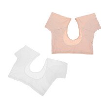 2Stk Waschbare Schweißschutz Achselweste Polyester Baumwolle Damen