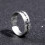 Crack Ring Mann Legierung Antikes Silber Antik 11