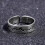 Crack Ring Mann Legierung Antikes Silber Antik 8