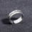 Crack Ring Mann Legierung Antikes Silber Antik 9