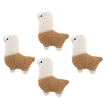 4Stk Plüsch Tier Applikationen Aus Kuschelmaterial Für DIY Kleidung