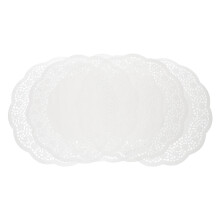 Rund Weiße Spitzenpapier Platzsets Für Kuchen & Partydeko