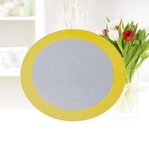 2 Stk Grillmatte Backmatte Aus Silikon Silikon-Pad Runden 2