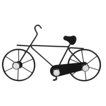 Schwarzer Fahrradform Aufbewahrungshaken Rustikaler Eisenhaken