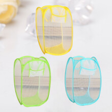 3Stk Nylon Wäschekörbe Faltbar Bunte Garderoben Aufbewahrungskörbe
