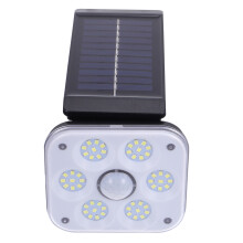 Solar Wandlicht LED Sensor Licht Wetterfeste Kunststoff Schwarz